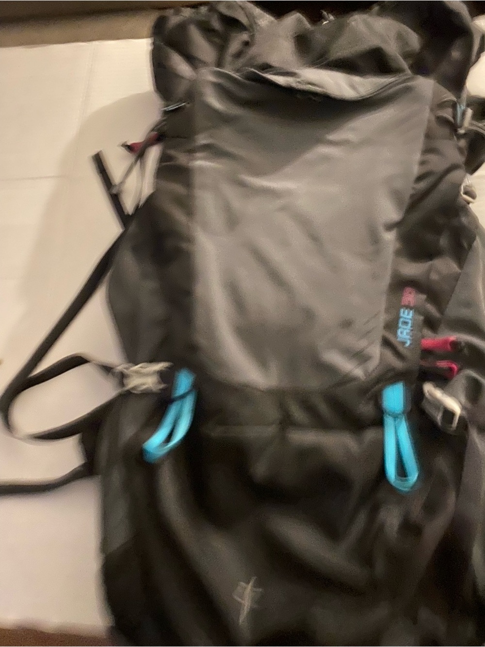 Black and Blue Hiking Backpack - Unbranded